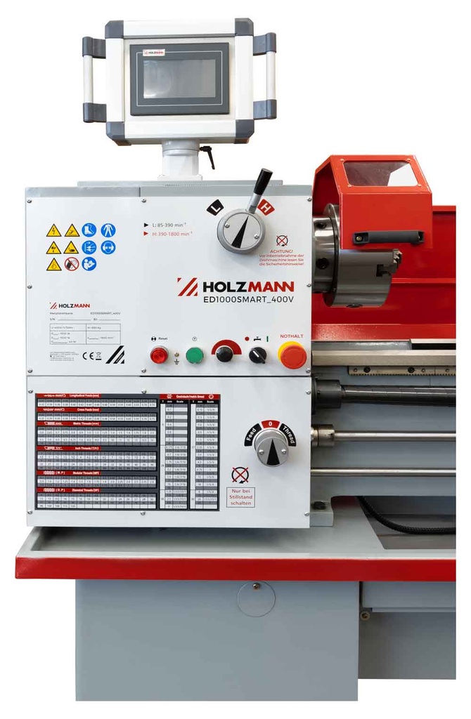 Holzmann ED1000SMART metallisorvi automaattisella syötönsäädöllä X- ja Z-akseleille