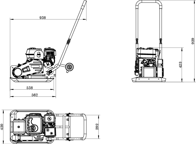 Zipper RPE90E maantiivistäjä 77kg 5,36hp
