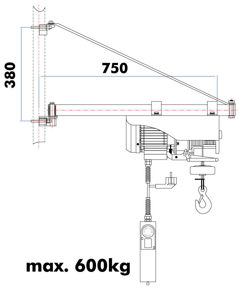 Nostopuomi 750 mm