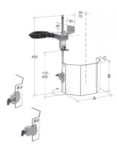 Karasuoja pylväsporakoneeseen 130 mm