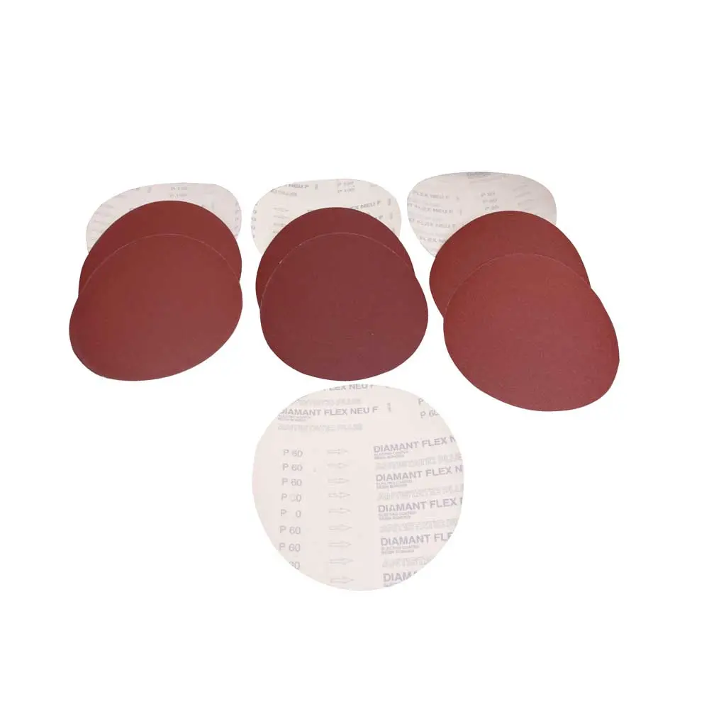 Hiomapyörösarja ø254mm 1xK60 3xK80 3xK100 3xK120 tarrakiinnitys