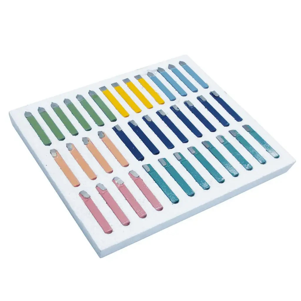 Terävarsisarja 38 osainen juotetuilla teräpaloilla 10 mm