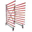 Liikuteltava ja jatkettava kevyt ulokehylly TAW140