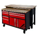 Työpöytä aputasolla WEWA1216SET