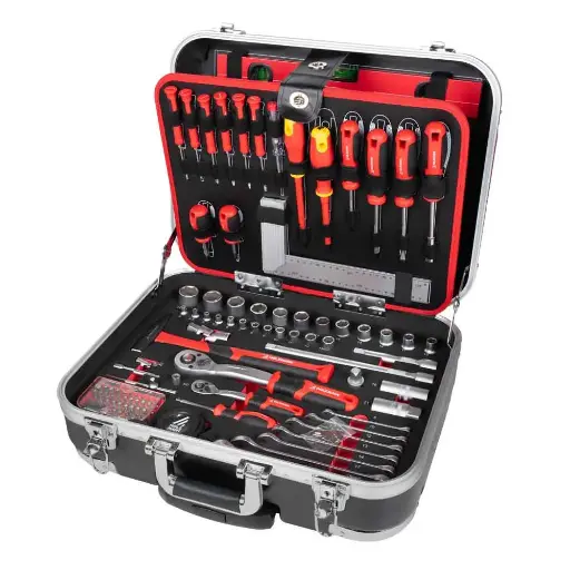 [WZK167PRO] Työkalulaukku WZK167PRO 167-osainen pyörillä ja vetokahva