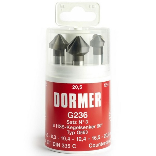 [G2363] Dormer G2363 kärkiupotinsarja TiAlN pinnoitettu