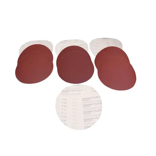[STKTSM250SET] Hiomapyörösarja ø254mm 1xK60 3xK80 3xK100 3xK120 tarrakiinnitys