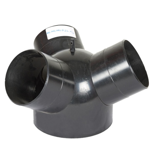 [TV150100100100] Yhde 150 / 3 x 100mm muovi