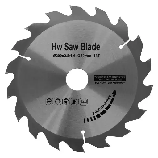 [KSB20028Z18] Pyöröterä puulle 200mm Z18