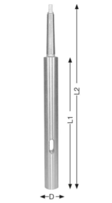 [01-75-2/2-250] MK2/MK2 Pidennysholkki L=250mm