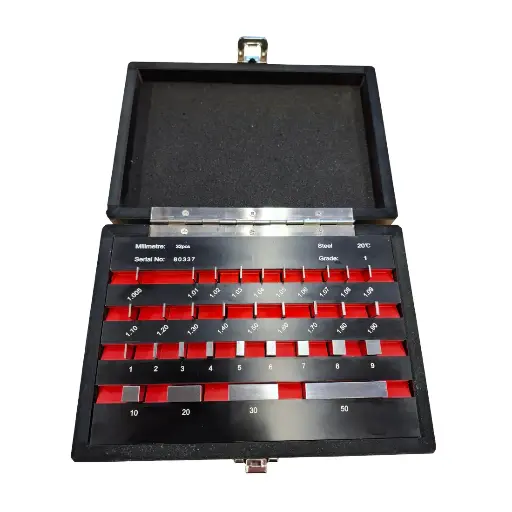 [13-EMS-32/1] Mittapalasarja 1-50 mm 32 osaa, Tarkkuusluokka 1